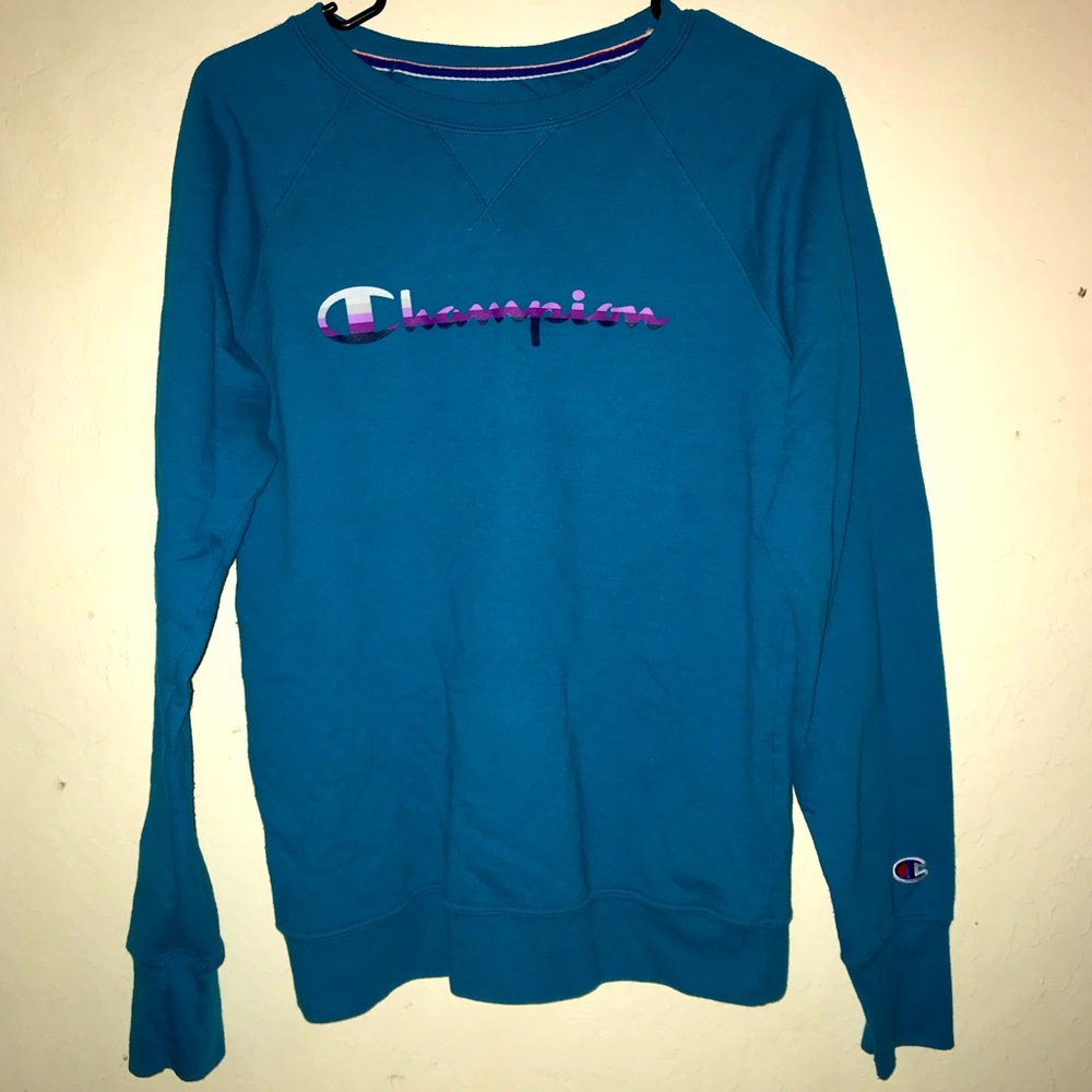 Teal Champion Sweatshirt